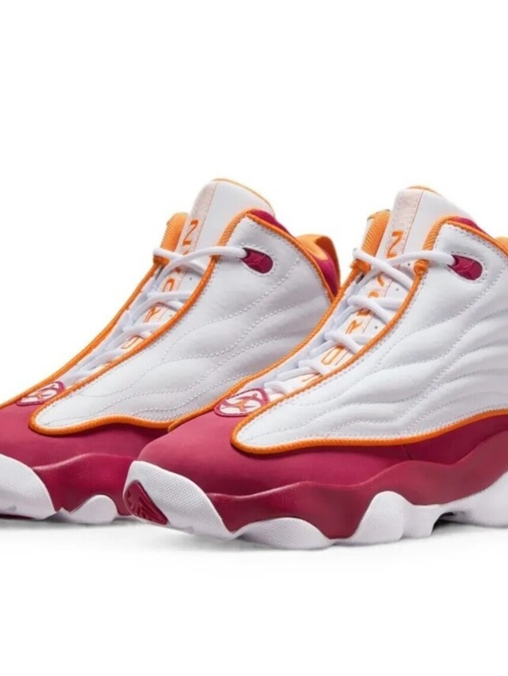 Jordan Pro Strong GS White Vivid Orange Basketball Youth 6.5Y Women’s 8 (165)